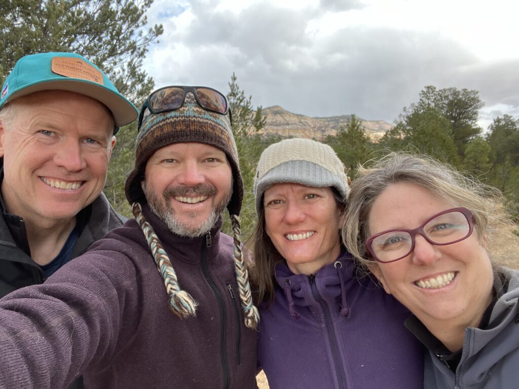 Eddie, Kevin, Dawni and Deana with winter approaching